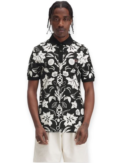 חולצה FRED PERRY PRINT POLO SHIRT